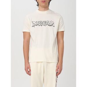 Disclaimer T-Shirt Men Yellow Cream